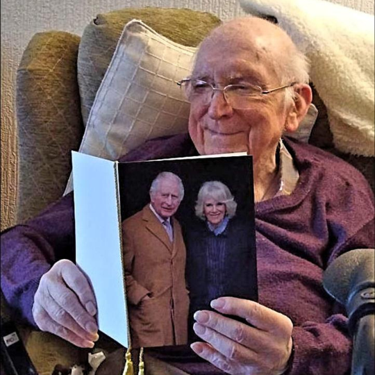 Edward Blackwell on his 100th birthday