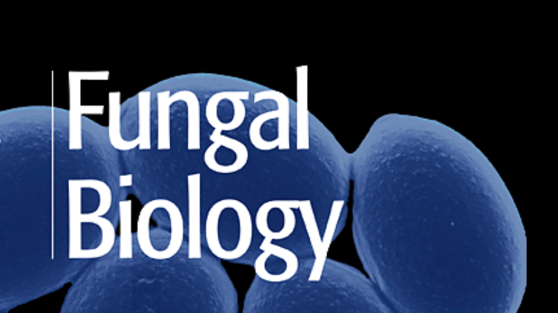 Fungal Biology journal title with black background