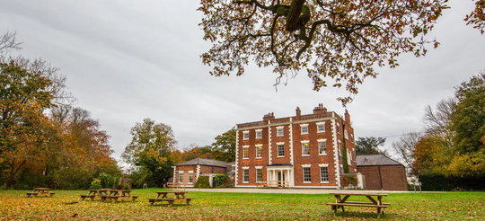 YHA Chester Trafford Hall. Venue for the BMS Autumn Field Meeting 2026.